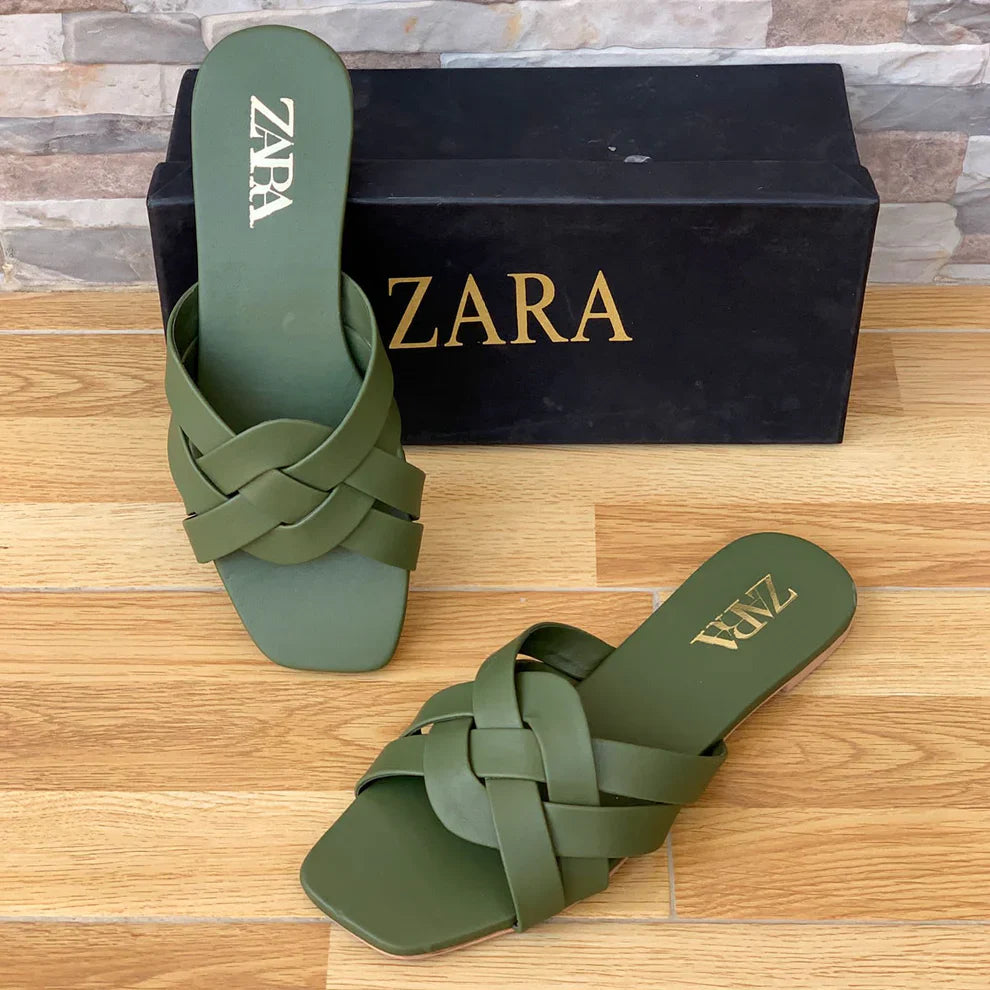 Strappy Slipper Green