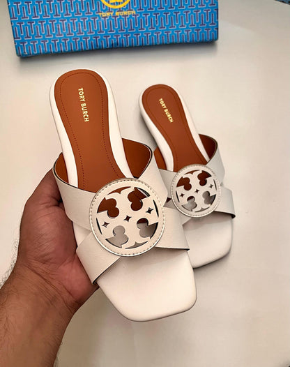 Amélie White Slippers