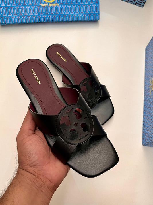 Amélie Black Slippers