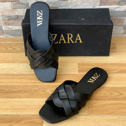 Strappy Slipper Black