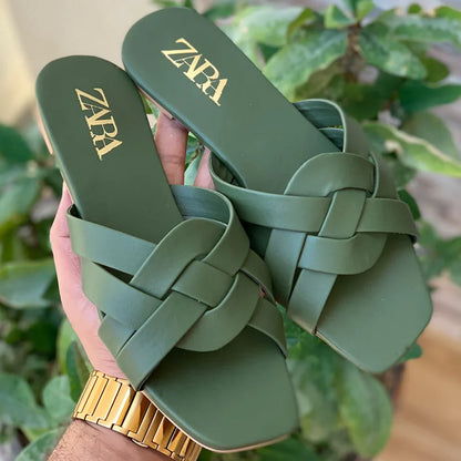 Strappy Slipper Green
