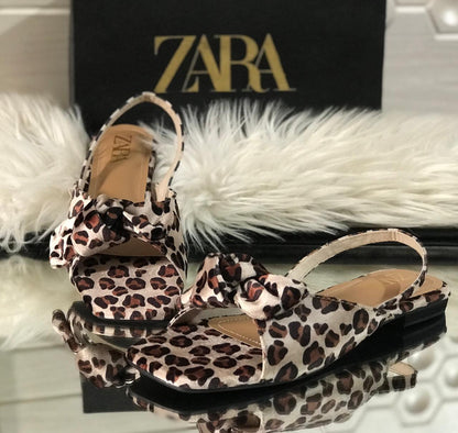 Cheetah Print Bow Flats